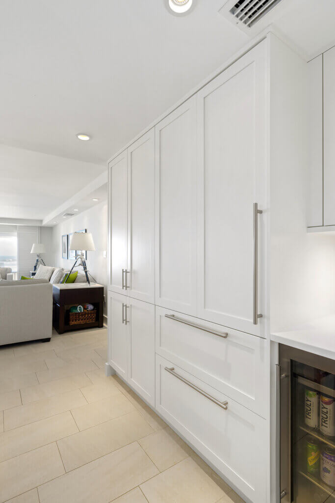Luxury white kitchen cabinetry